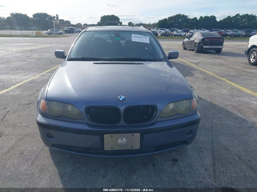 2003 BMW 325I VIN: WBAEV33423KL80343 Lot: 43683178