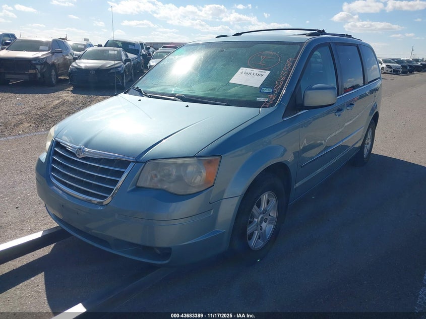 Vin: 2a4rr8d17ar400198, lot: 44178682, chrysler town & country touring plus 20102