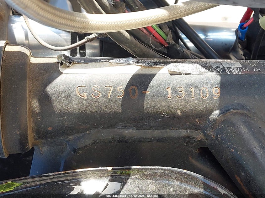 1977 Suzuki Gs750 VIN: GS75013109 Lot: 43683404