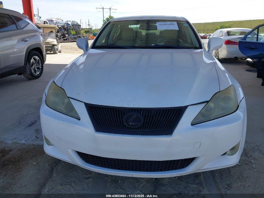 2006 Lexus Is 250 VIN: JTHBK262165022042 Lot: 43683484