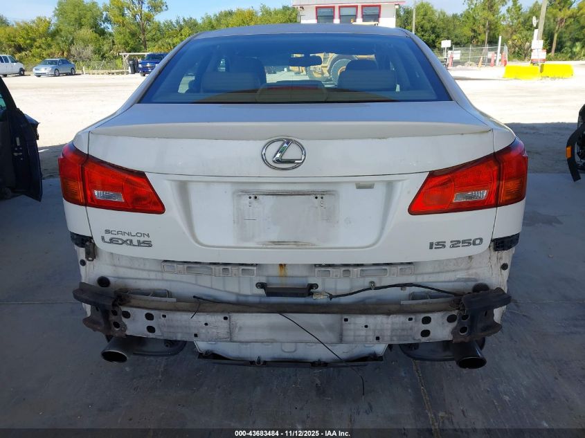 2006 Lexus Is 250 VIN: JTHBK262165022042 Lot: 43683484