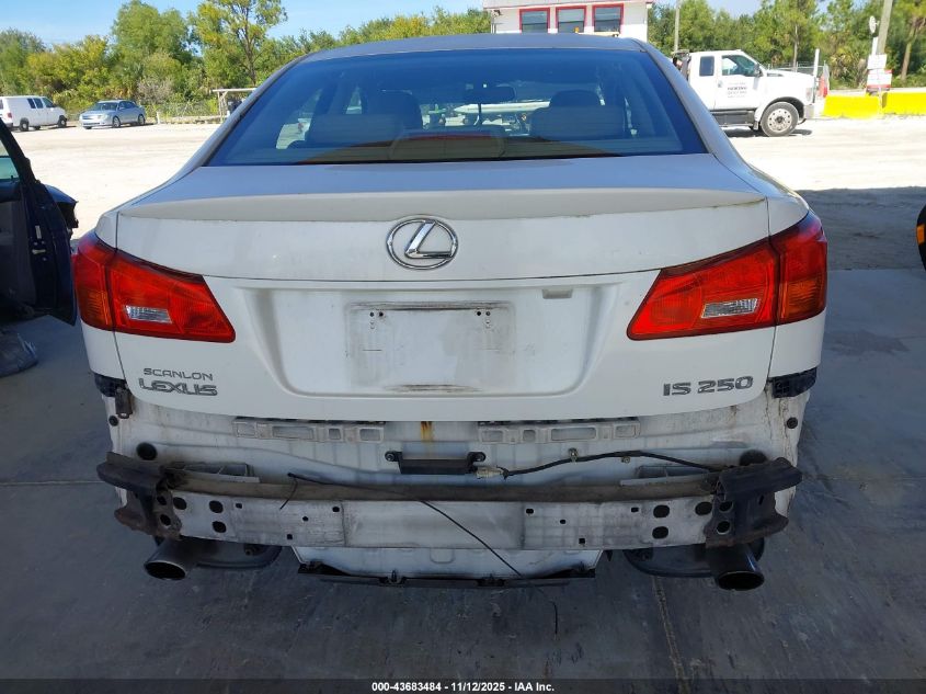 2006 Lexus Is 250 VIN: JTHBK262165022042 Lot: 43683484
