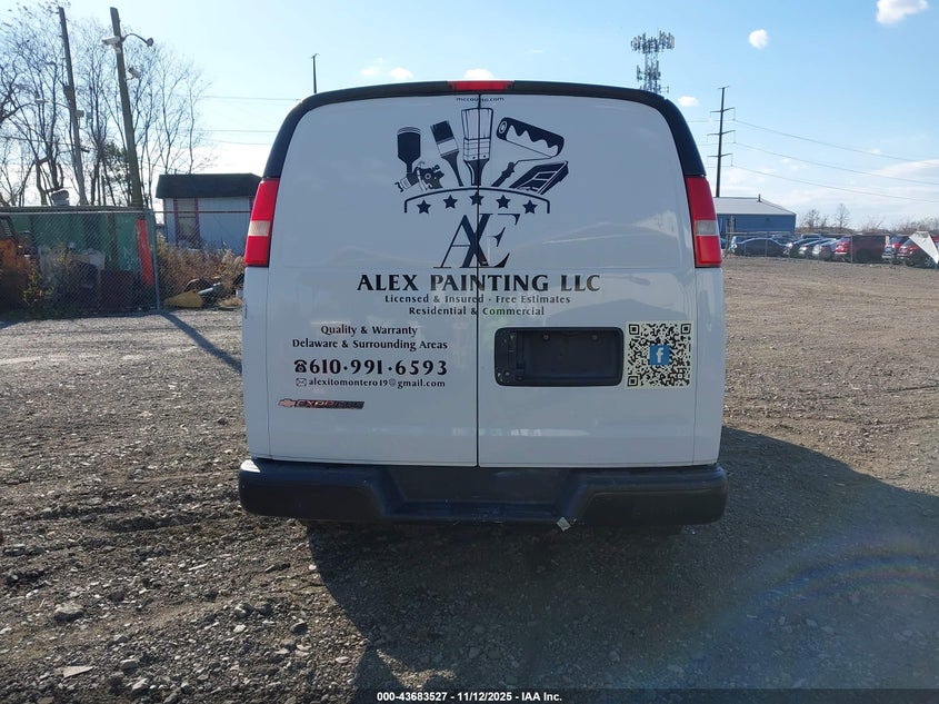 2018 Chevrolet Express 2500 Work Van VIN: 1GCWGAFG1J1205306 Lot: 43683527
