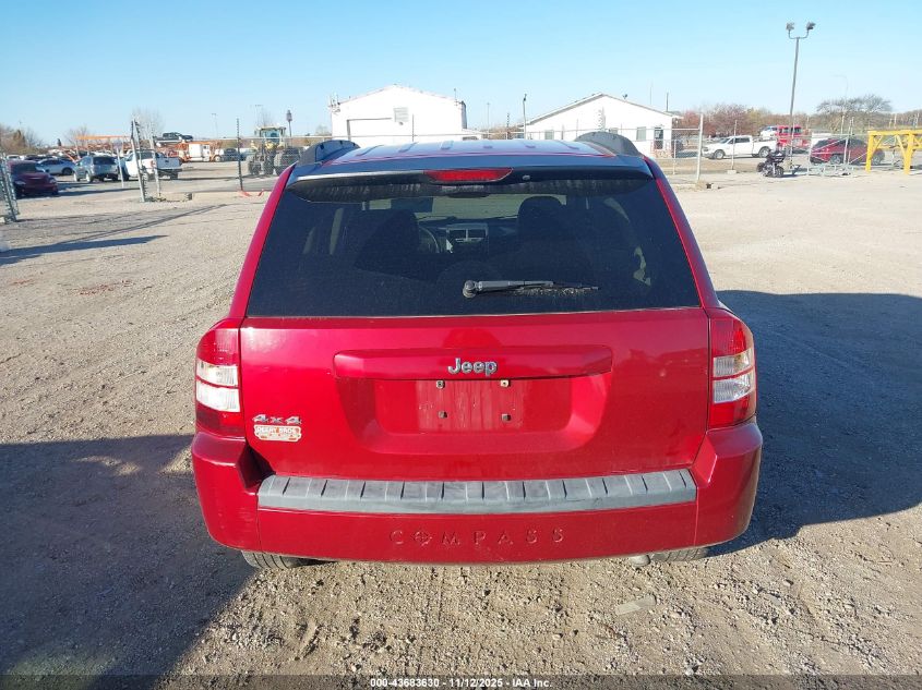 2008 Jeep Compass Sport VIN: 1J8FF47W08D780136 Lot: 43683630