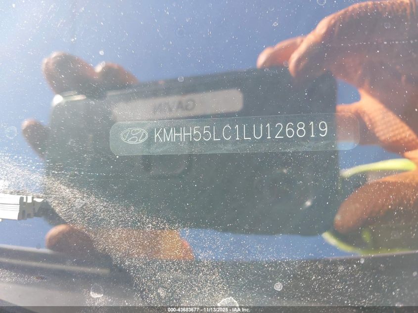 2020 Hyundai Elantra Gt N Line VIN: KMHH55LC1LU126819 Lot: 43683677