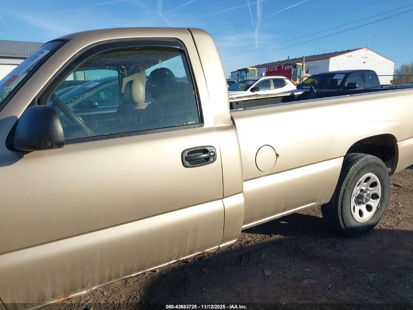 2005 GMC Sierra 1500 Work Truck VIN: 1GTEC14X05Z189374 Lot: 43683725