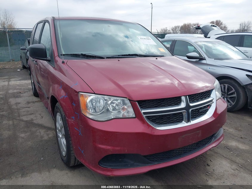 2C4RDGBG4FR570306 2015 Dodge Grand Caravan American Value Pkg auction photo 1