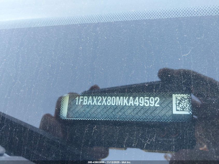2021 Ford Transit-350 Passenger Van Xlt VIN: 1FBAX2X80MKA49592 Lot: 43683885