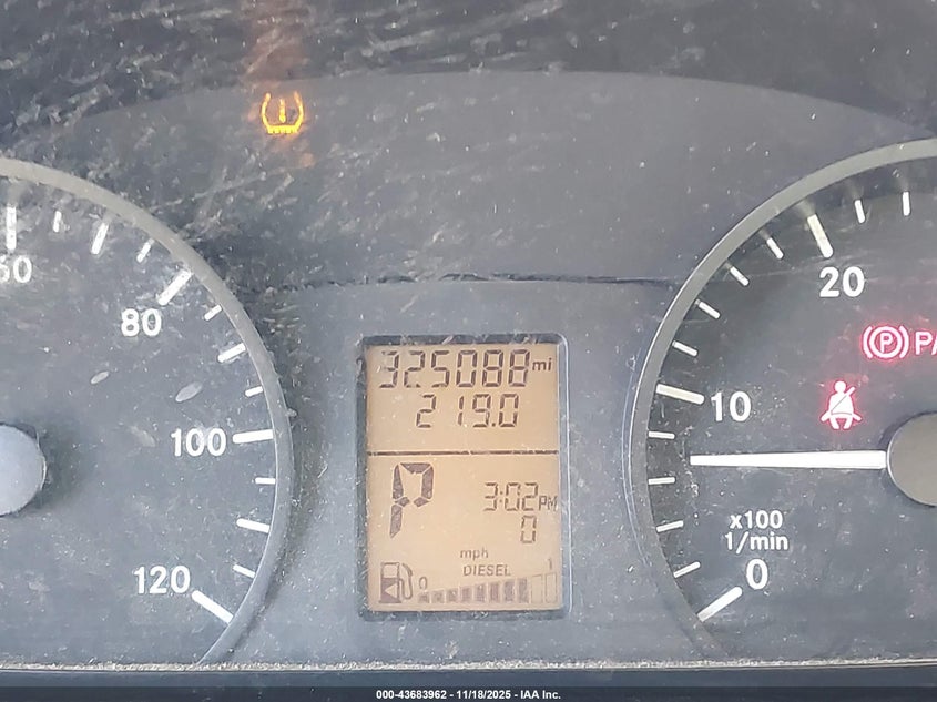 2011 Mercedes-Benz Sprinter 2500 High Roof VIN: WD3PE8CB1B5579429 Lot: 43683962