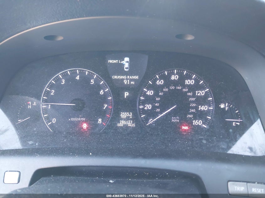 2010 Lexus Ls 460 L VIN: JTHGL5EF7A5041521 Lot: 43683970