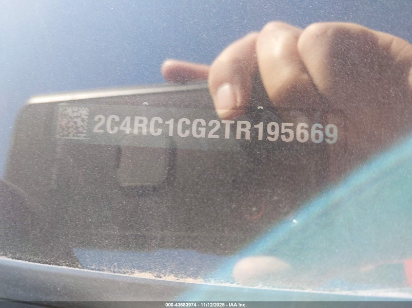 2026 Chrysler Voyager Lx VIN: 2C4RC1CG2TR195669 Lot: 43683974