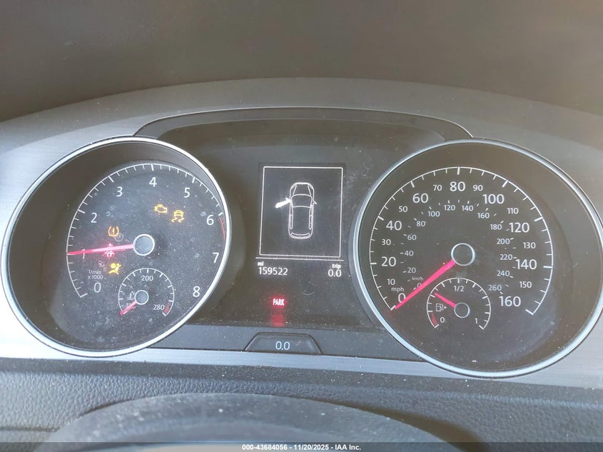 2015 Volkswagen Golf Tsi S 4-Door VIN: 3VW217AU5FM041744 Lot: 43684056