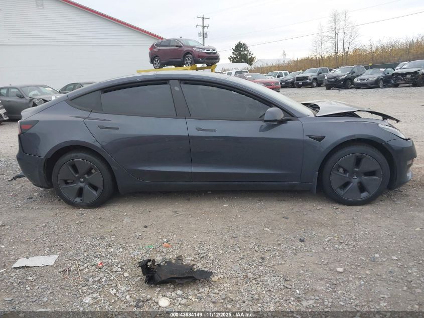2023 Tesla Model 3 Rear-Wheel Drive VIN: 5YJ3E1EA1PF555136 Lot: 43684149