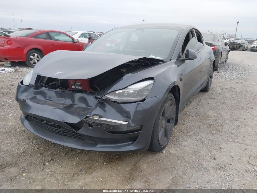 2023 Tesla Model 3 Rear-Wheel Drive VIN: 5YJ3E1EA1PF555136 Lot: 43684149