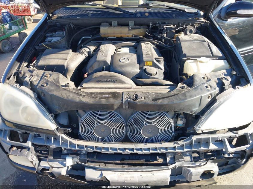 2003 Mercedes-Benz Ml 320 VIN: 4JGAB54E33A375537 Lot: 43684316