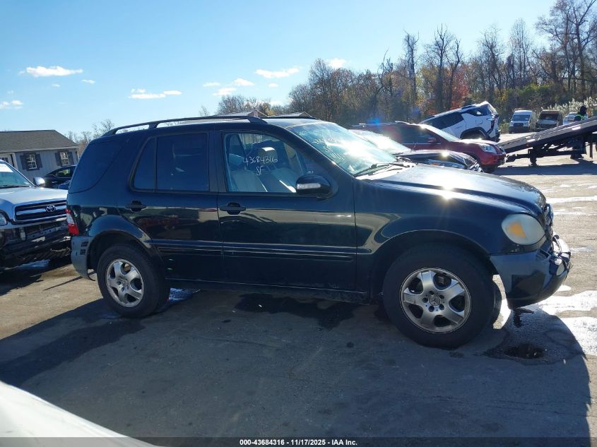 2003 Mercedes-Benz Ml 320 VIN: 4JGAB54E33A375537 Lot: 43684316