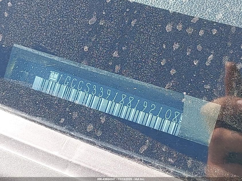 2008 Chevrolet Colorado Lt VIN: 1GCCS339188192108 Lot: 43684347