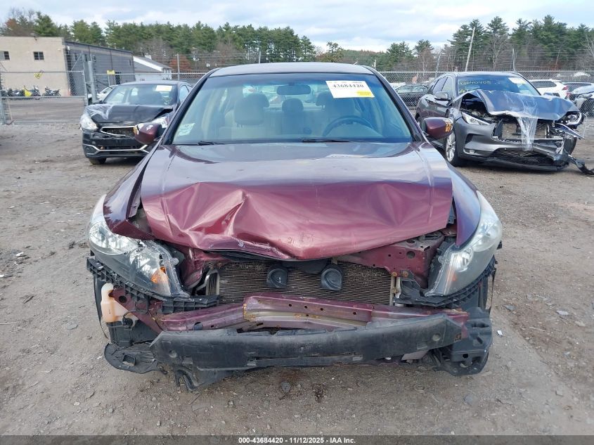 2008 Honda Accord 2.4 Lx VIN: 1HGCP26318A145786 Lot: 43684420