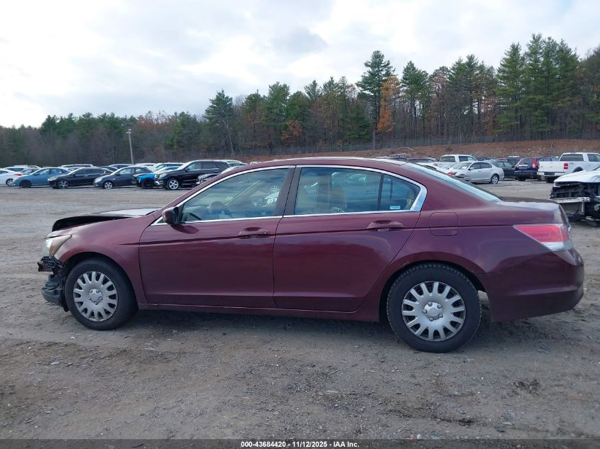 2008 Honda Accord 2.4 Lx VIN: 1HGCP26318A145786 Lot: 43684420