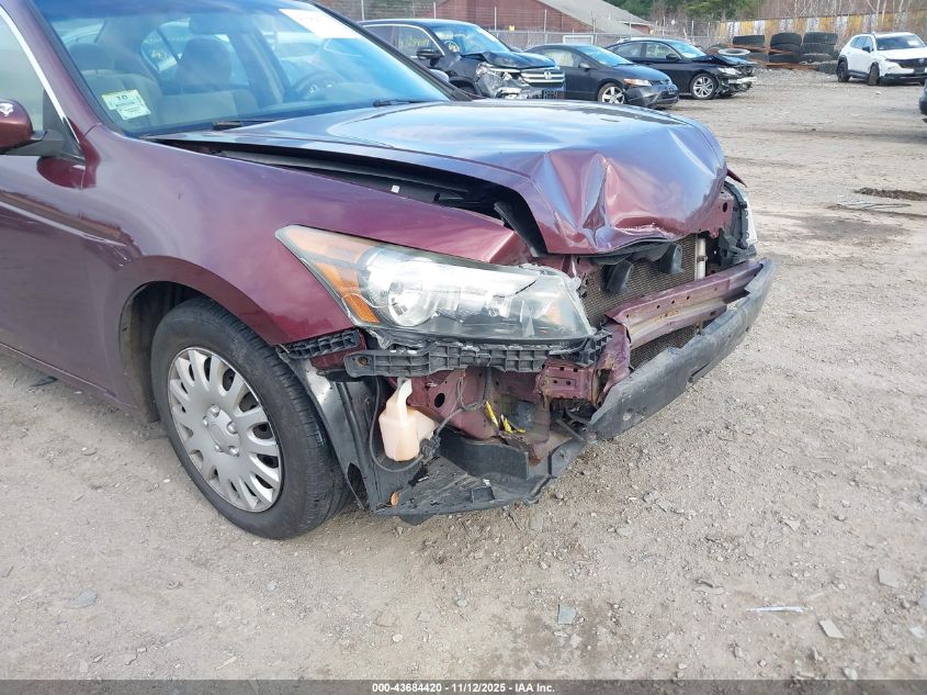 2008 Honda Accord 2.4 Lx VIN: 1HGCP26318A145786 Lot: 43684420