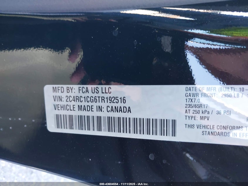 2C4RC1CG6TR192516 2026 CHRYSLER VOYAGER photo no. 5