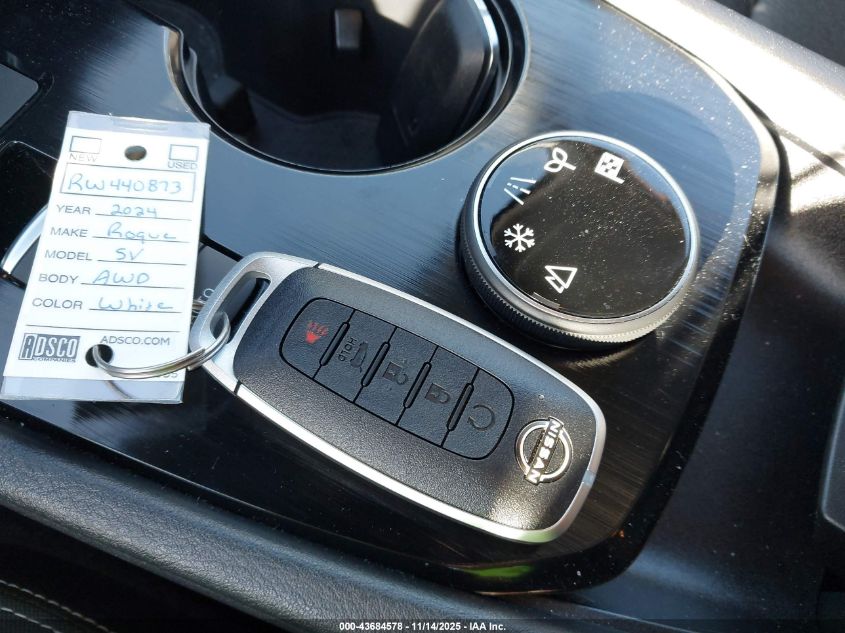 2024 Nissan Rogue Sv Intelligent Awd VIN: JN8BT3BB1RW440873 Lot: 43684578