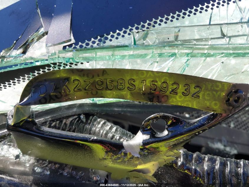 2008 Toyota Sienna Xle VIN: 5TDZK22C68S159232 Lot: 43684585