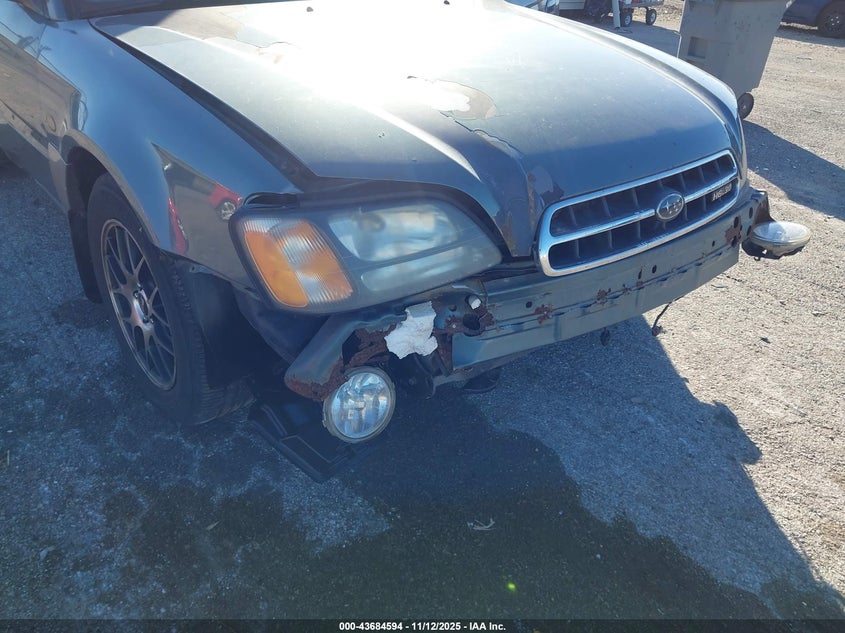 2002 Subaru Outback H6-3.0 L.l. Bean Edition VIN: 4S3BH806927638956 Lot: 43684594