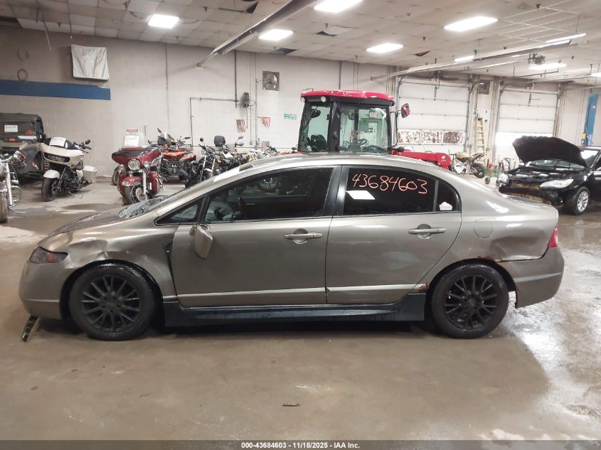 2008 Honda Civic Lx VIN: 2HGFA16518H313129 Lot: 43684603