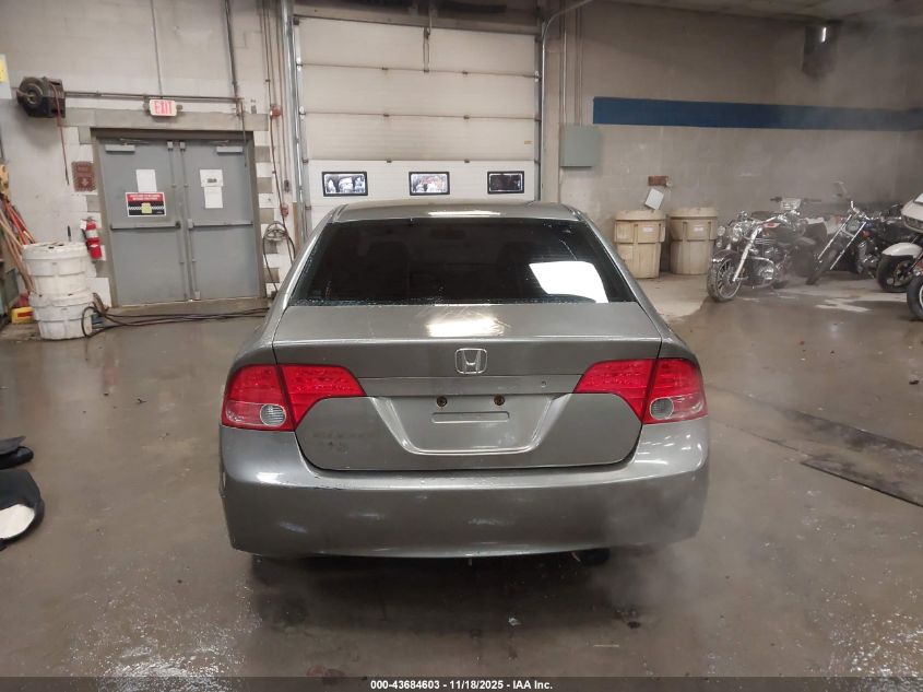 2008 Honda Civic Lx VIN: 2HGFA16518H313129 Lot: 43684603