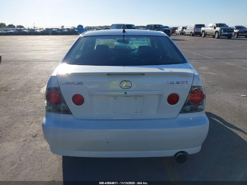 2005 Lexus Is 300 VIN: JTHBD192750099865 Lot: 43684611