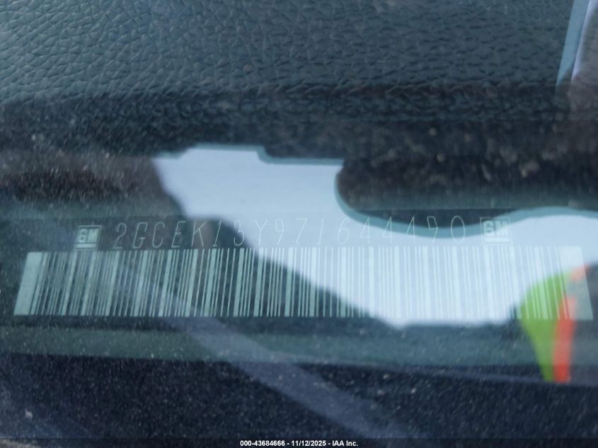 2007 Chevrolet Silverado 1500 Lt1 VIN: 2GCEK13Y971644490 Lot: 43684666