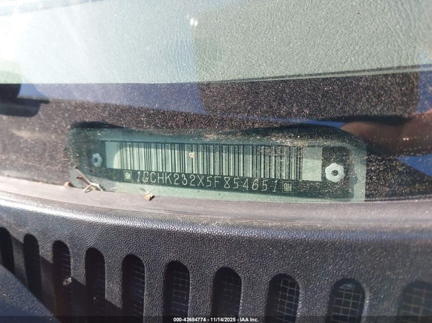 2005 Chevrolet Silverado 2500Hd Lt VIN: 1GCHK232X5F854651 Lot: 43684774