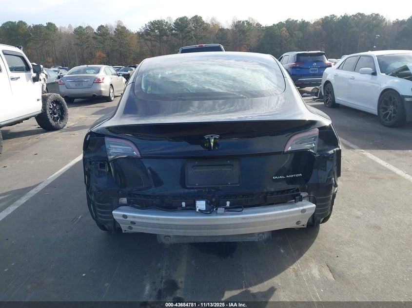 2022 Tesla Model 3 Long Range Dual Motor All-Wheel Drive VIN: 5YJ3E1EB0NF124955 Lot: 43684781