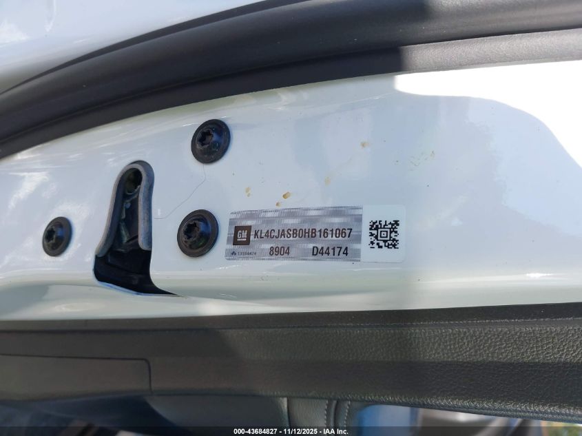 2017 Buick Encore Preferred VIN: KL4CJASB0HB161067 Lot: 43684827