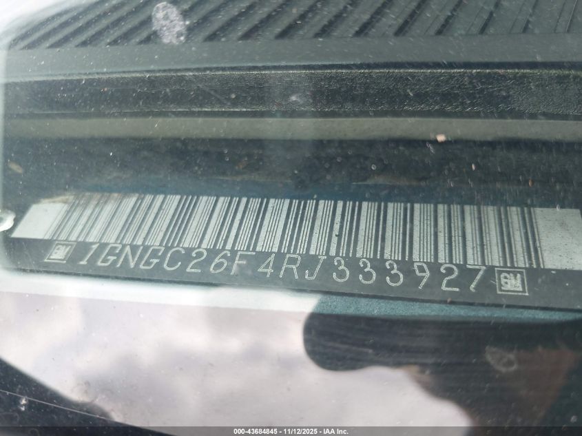 1994 Chevrolet Suburban C2500 VIN: 1GNGC26F4RJ333927 Lot: 43684845