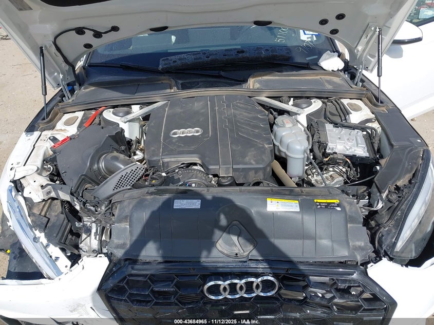 2025 Audi A5 Sportback Premium 45 Tfsi S Line Quattro S Tronic VIN: WAUDACF5XSA009107 Lot: 43684965