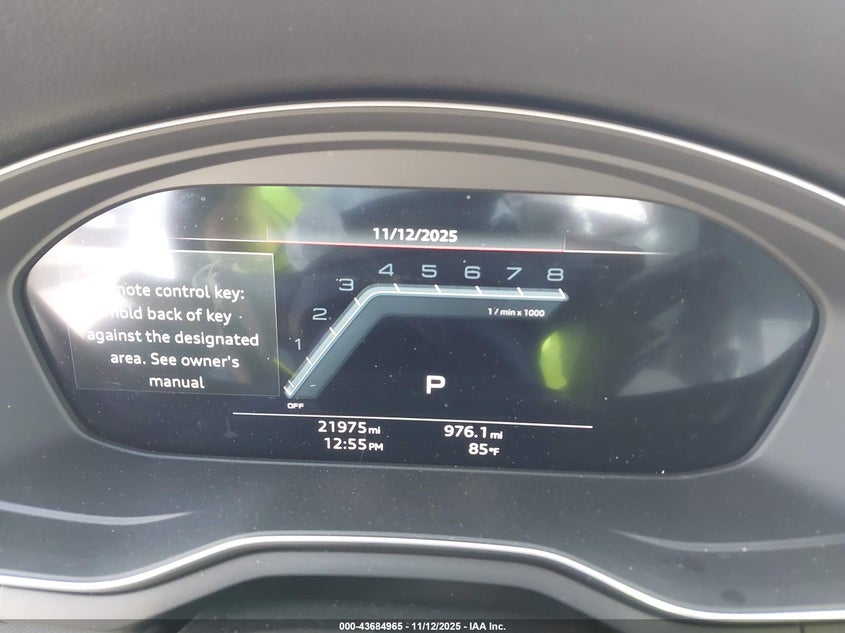 2025 Audi A5 Sportback Premium 45 Tfsi S Line Quattro S Tronic VIN: WAUDACF5XSA009107 Lot: 43684965