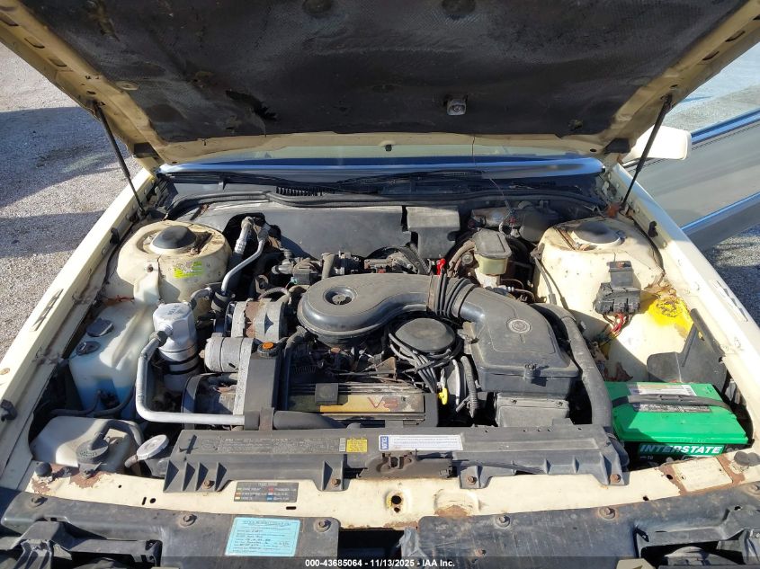 1989 Cadillac Deville VIN: 1G6CD1157K4249430 Lot: 43685064