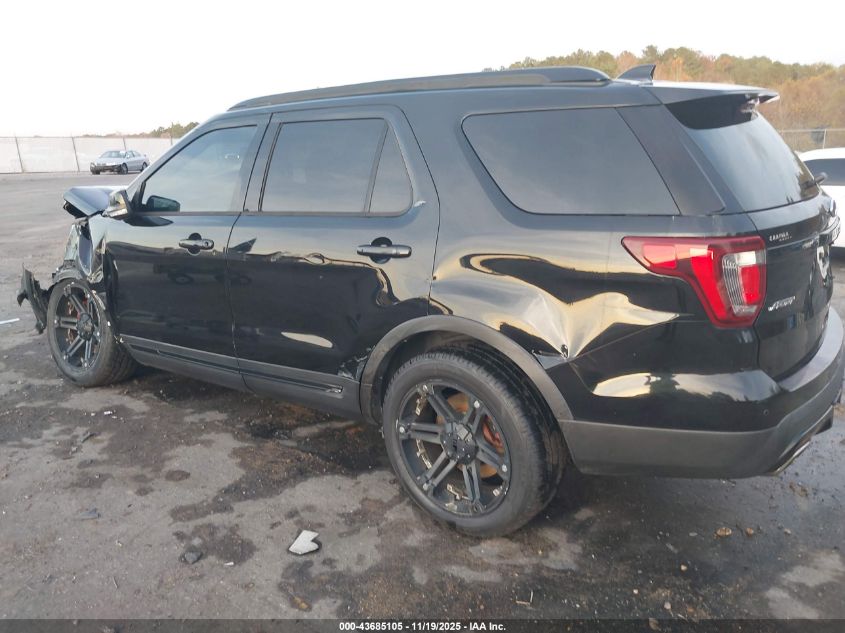 2016 Ford Explorer Sport VIN: 1FM5K8GT1GGD11027 Lot: 43685105