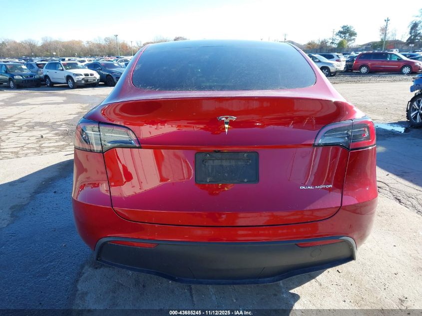 2024 Tesla Model Y Long Range Dual Motor All-Wheel Drive VIN: 7SAYGDEE2RA226677 Lot: 43685245