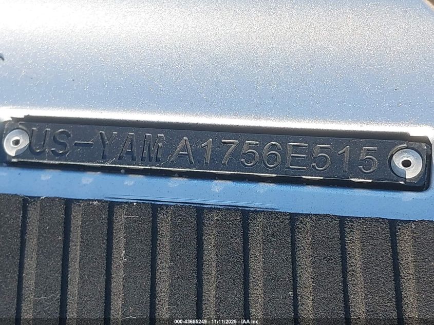 2015 Yamaha Personal Watercraft VIN: YAMA1756E515 Lot: 43685249