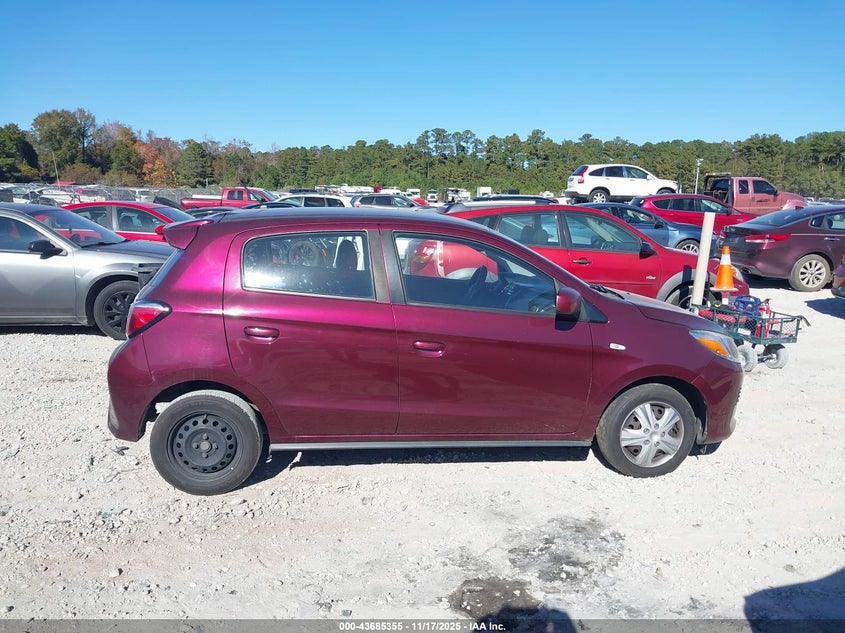 2022 Mitsubishi Mirage Es VIN: ML32AUHJ6NH000879 Lot: 43685355