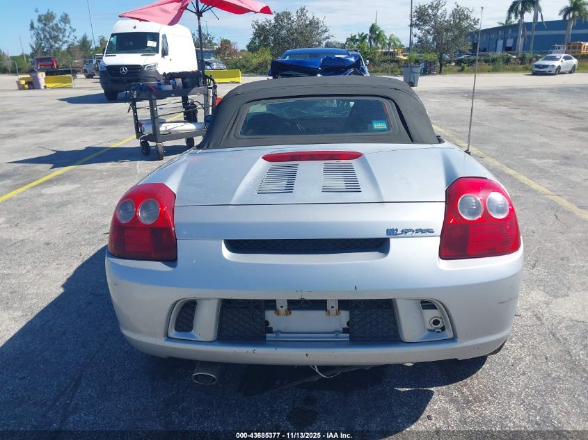 2005 Toyota Mr2 Spyder VIN: JTDFR320850072960 Lot: 43685377