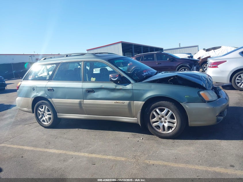 2002 Subaru Outback VIN: 4S3BH665627652722 Lot: 43685385