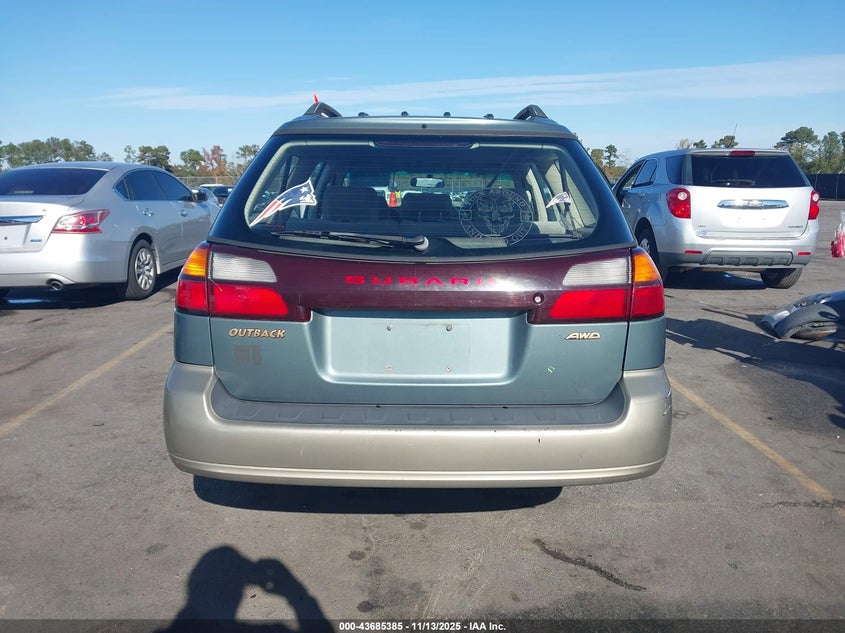 2002 Subaru Outback VIN: 4S3BH665627652722 Lot: 43685385