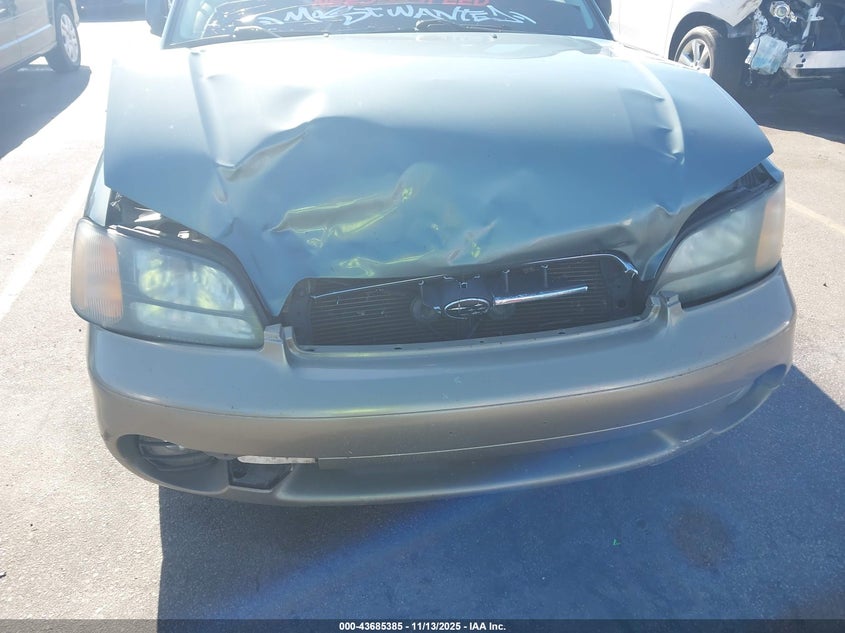 2002 Subaru Outback VIN: 4S3BH665627652722 Lot: 43685385