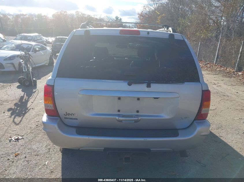 2004 Jeep Grand Cherokee Limited VIN: 1J8GW58N04C254251 Lot: 43685437