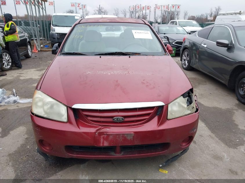 2006 Kia Spectra Ex/Lx/Sx VIN: KNAFE121265299913 Lot: 43685519