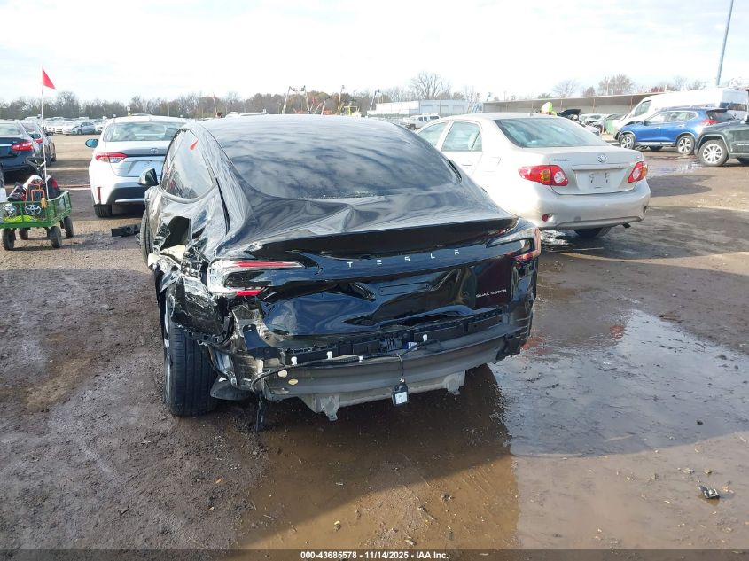 2025 Tesla Model 3 Long Range All-Wheel Drive VIN: 5YJ3E1EB8SF910076 Lot: 43685578